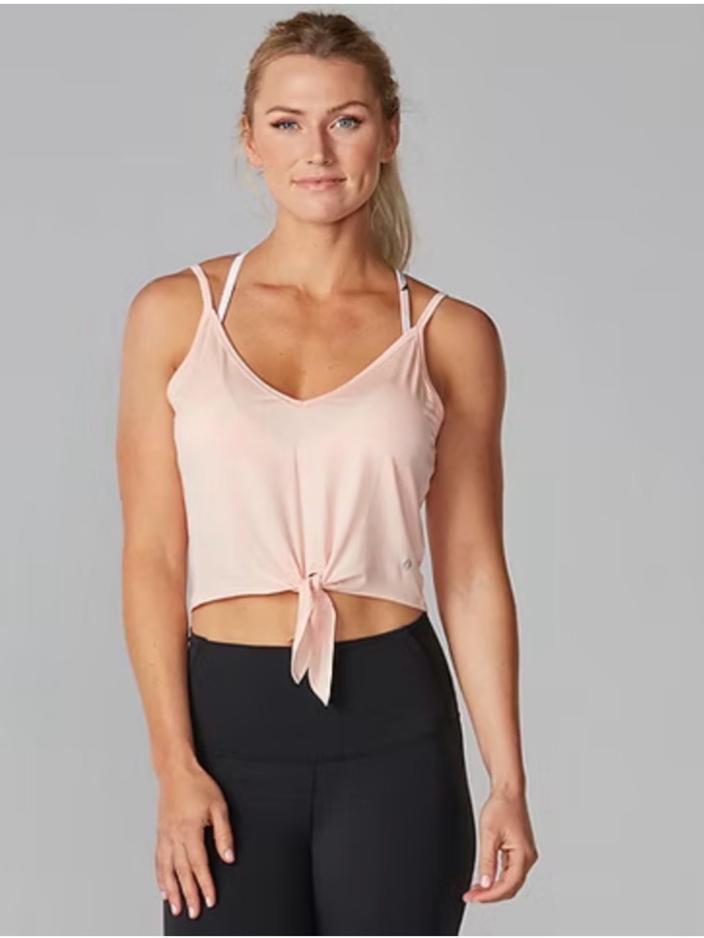 Tavi Noir Tie-Front Tank Top Size Large